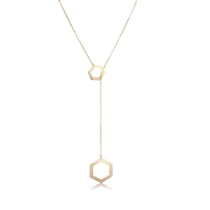 Adjustable Hexagon Necklace