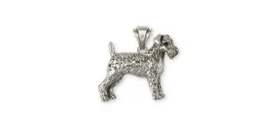 Airedale Terrier Pendant Jewelry Sterling Silver Handmade Dog Pendant AR10-P