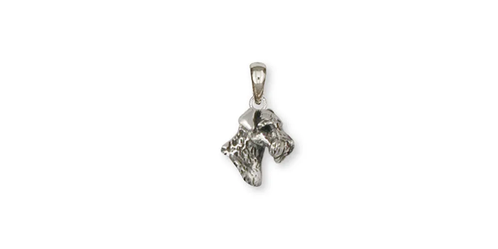 Airedale Terrier Pendant Jewelry Sterling Silver Handmade Dog Pendant AR11-P