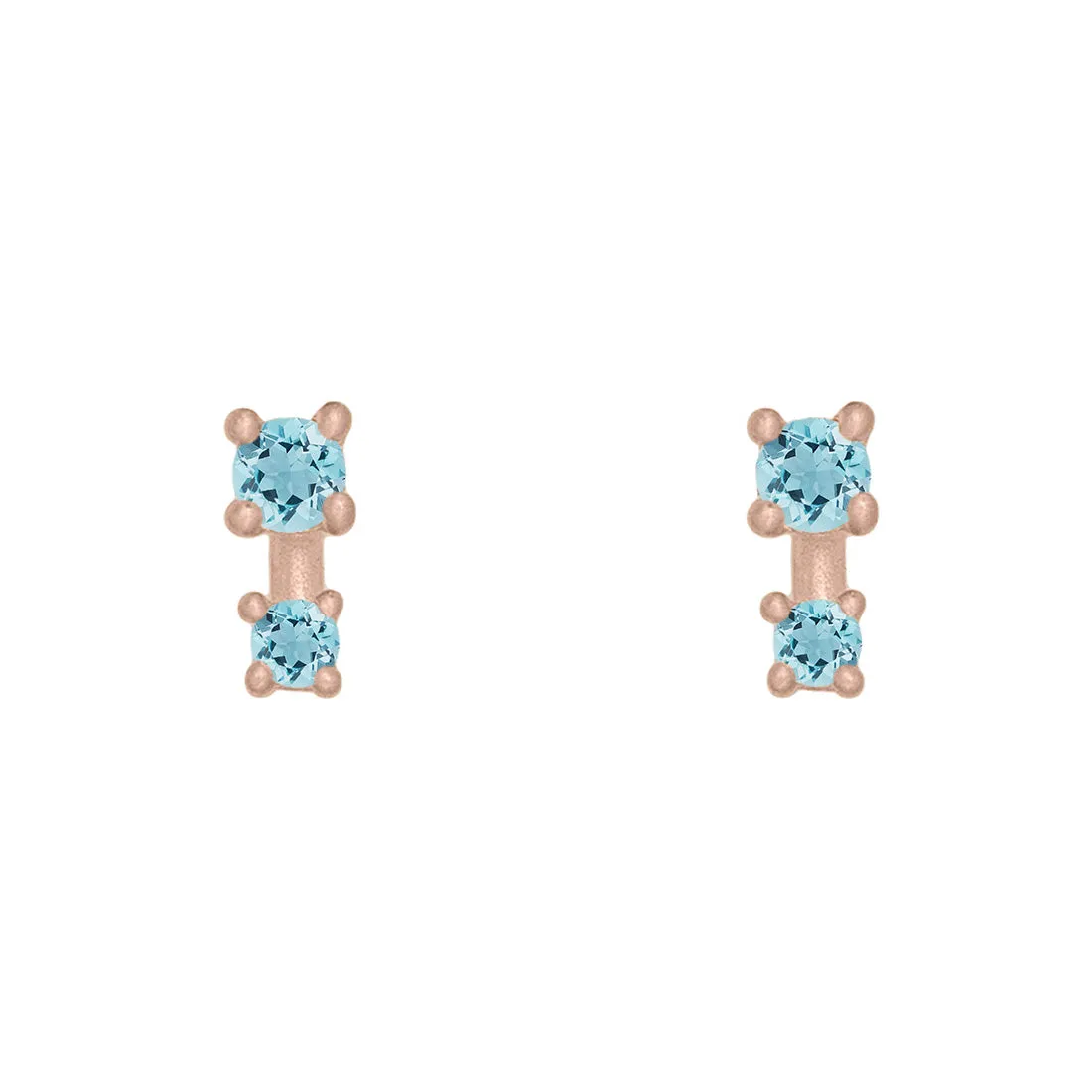 Alula Earrings, Aquamarine