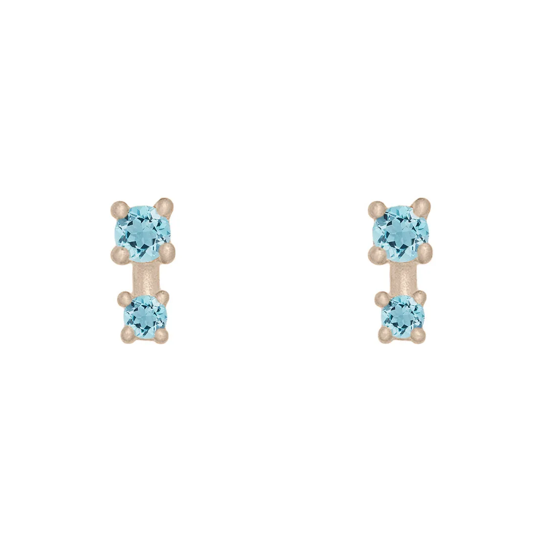 Alula Earrings, Aquamarine