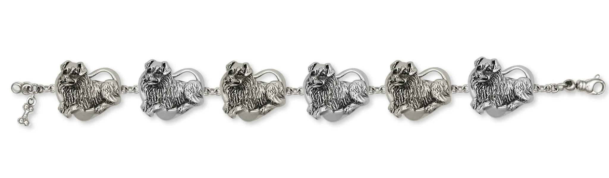 Australian Shepherd Bracelet Jewelry Sterling Silver Handmade Dog Bracelet AU11-BR1