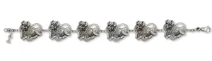 Australian Shepherd Bracelet Jewelry Sterling Silver Handmade Dog Bracelet AU11-BR1