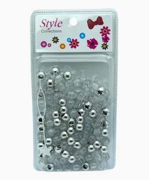 Beauty Collection Style Collection Hair Beads BD008 Silver