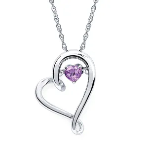 Ben Garelick "Shimmering Heart" Created Alexandrite Heart Pendant