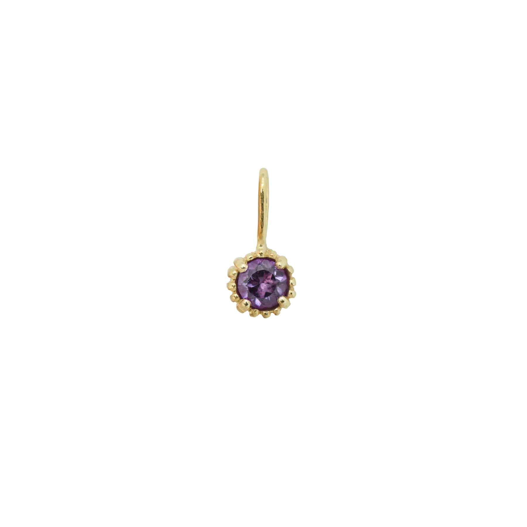 Birthstone Necklace Charm 14K