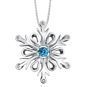 Blue Topaz & Diamond Pulse™ Snowflake