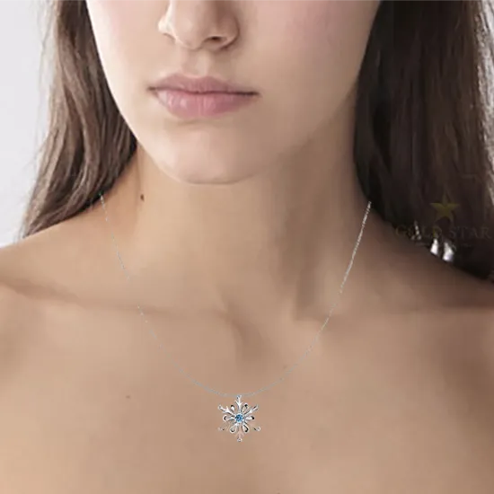 Blue Topaz & Diamond Pulse™ Snowflake