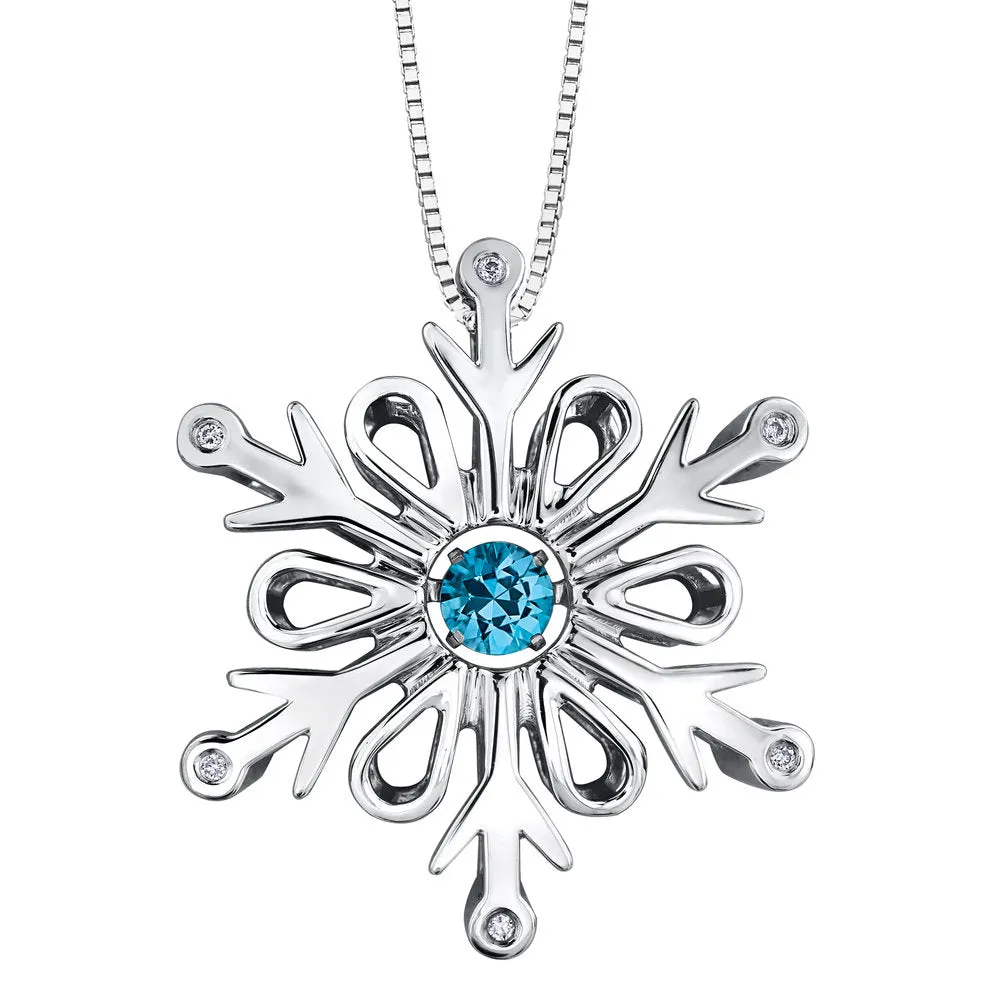 Blue Topaz & Diamond Pulse™ Snowflake