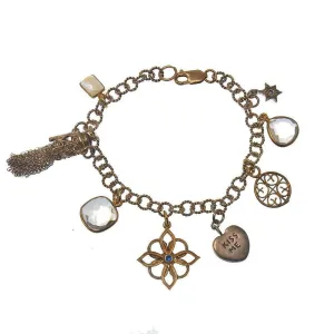 Charm Bracelet Moonstone Bronze