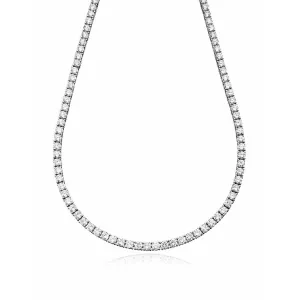 Crislu Cubic Zirconia   Tennis Necklace -  23.35 cttw-16 in