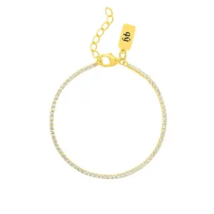 Diana Tennis Bracelet Gold