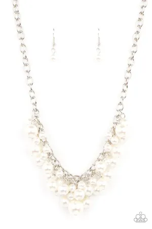 Down For The COUNTESS White Necklace - Paparazzi Accessories