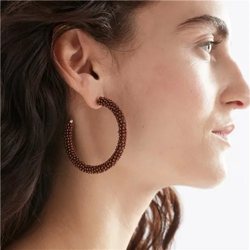 ELK Kolle Hoop Earring- Bronze