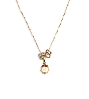 Engravable Birthstone Pendant : Fine Belcher Necklace