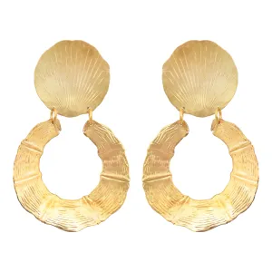 Gold Bambou Earrings