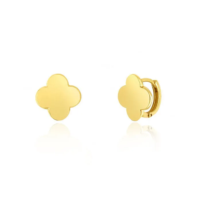 Gold Clover Earrings