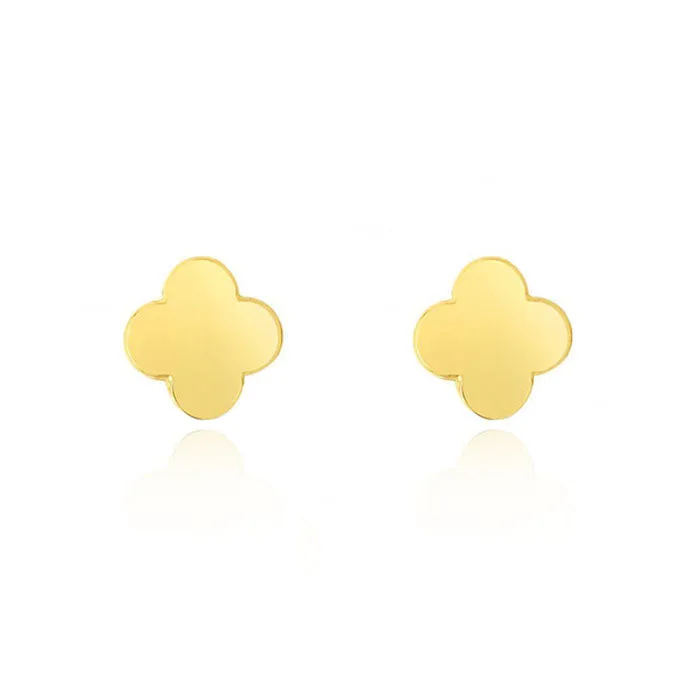 Gold Clover Earrings