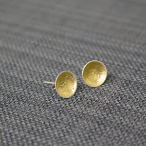 Golden Blossom Cup Stud Earrings