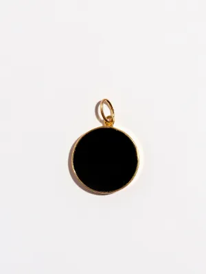 Jessica Onyx Coin Pendant