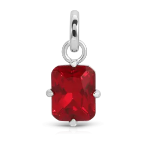 July Ruby Birthstone Charm - Emerald