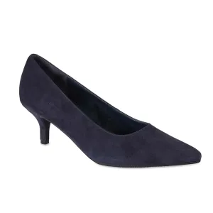 Natasha Heel in Navy Suede