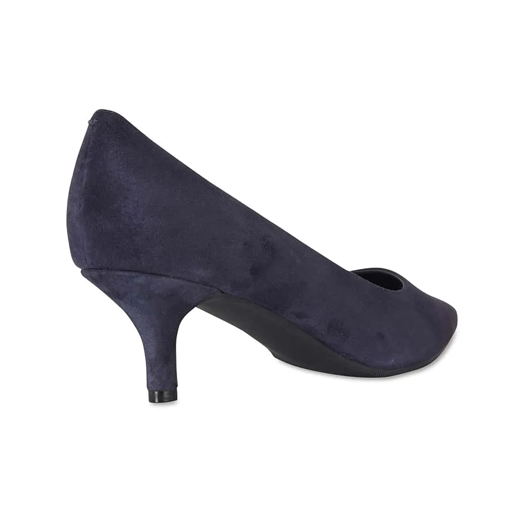 Natasha Heel in Navy Suede