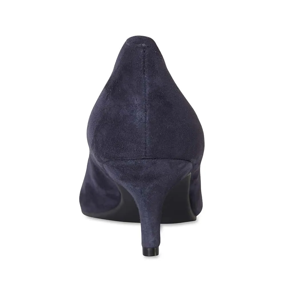 Natasha Heel in Navy Suede