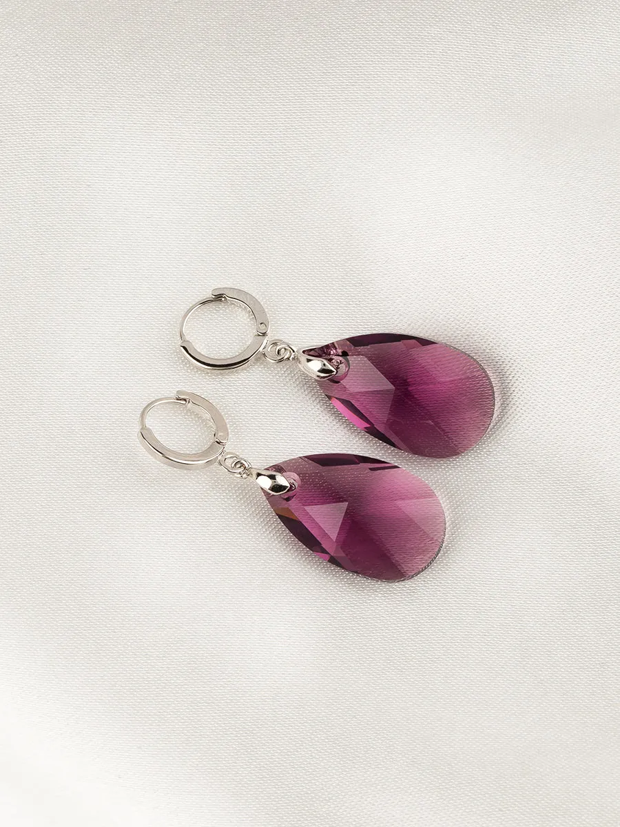 Olivia Earrings | Amethyst