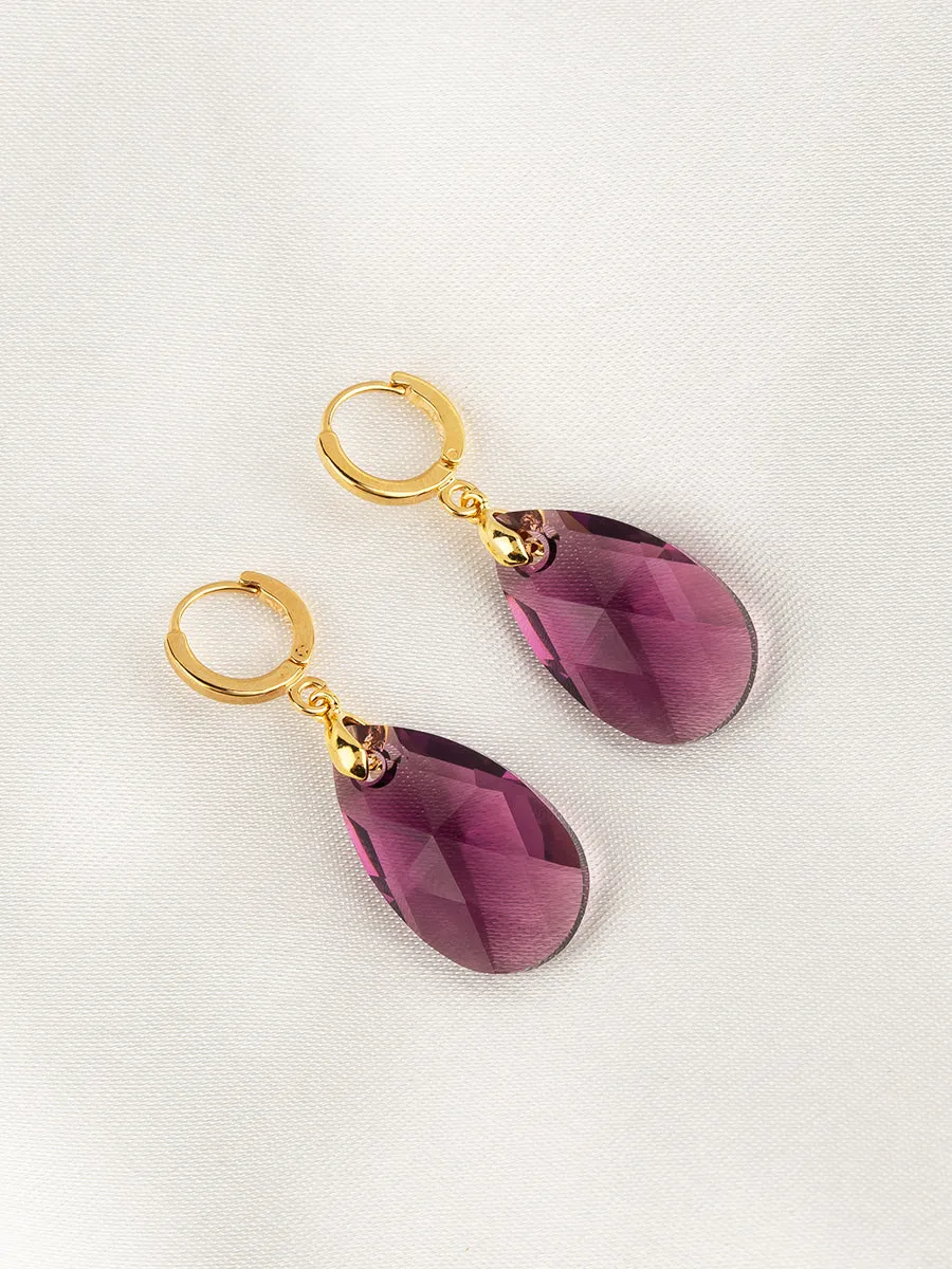 Olivia Earrings | Amethyst