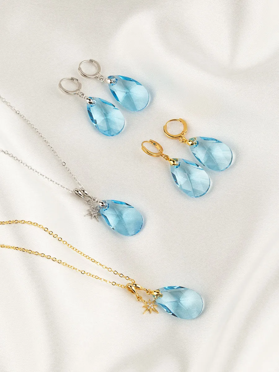 Olivia Earrings | Aquamarine