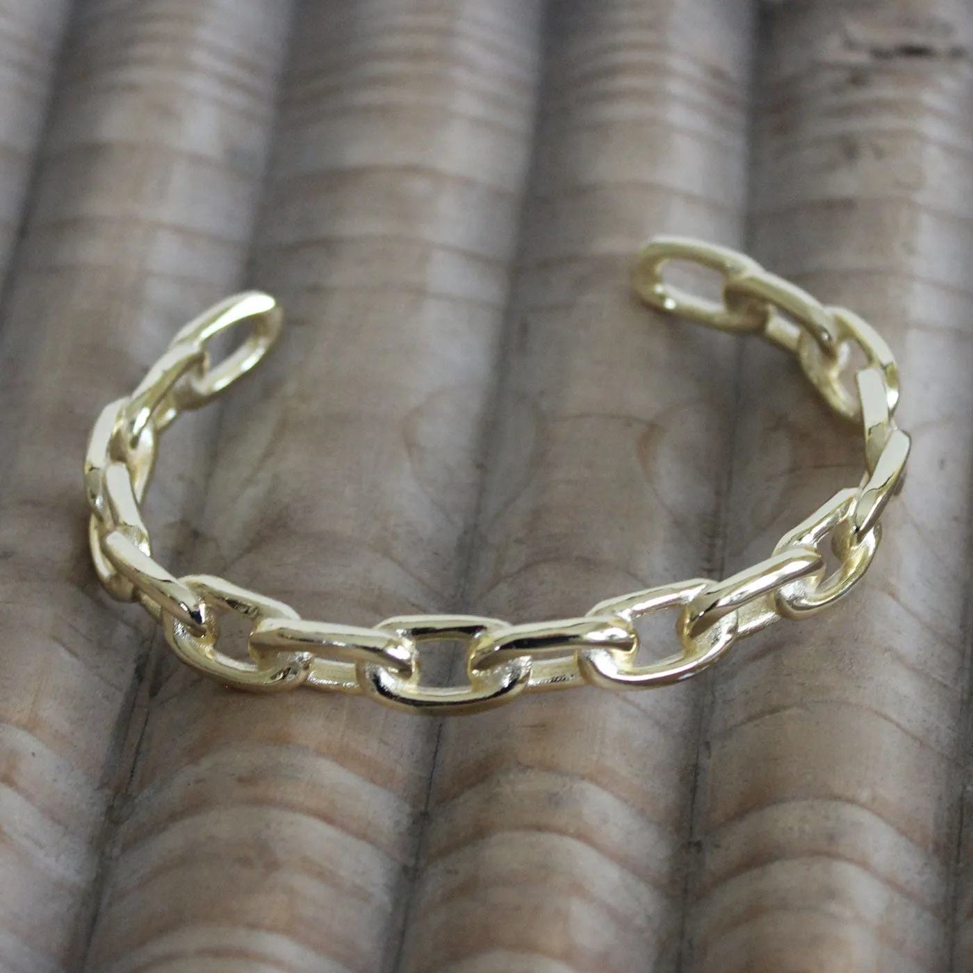 Paperclip Chain Cuff - New Arrival