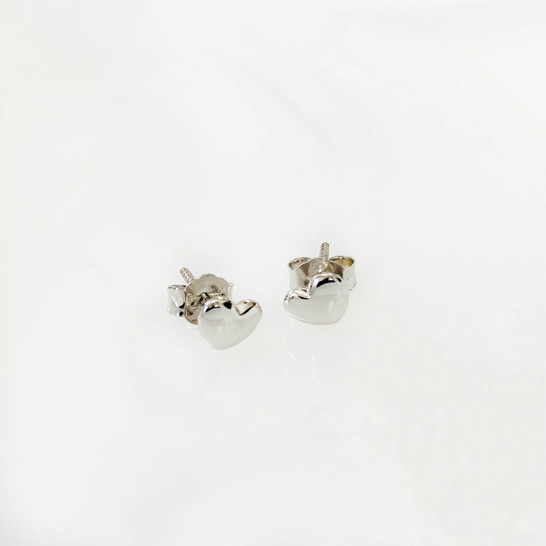 Puff Heart Stud Earrings