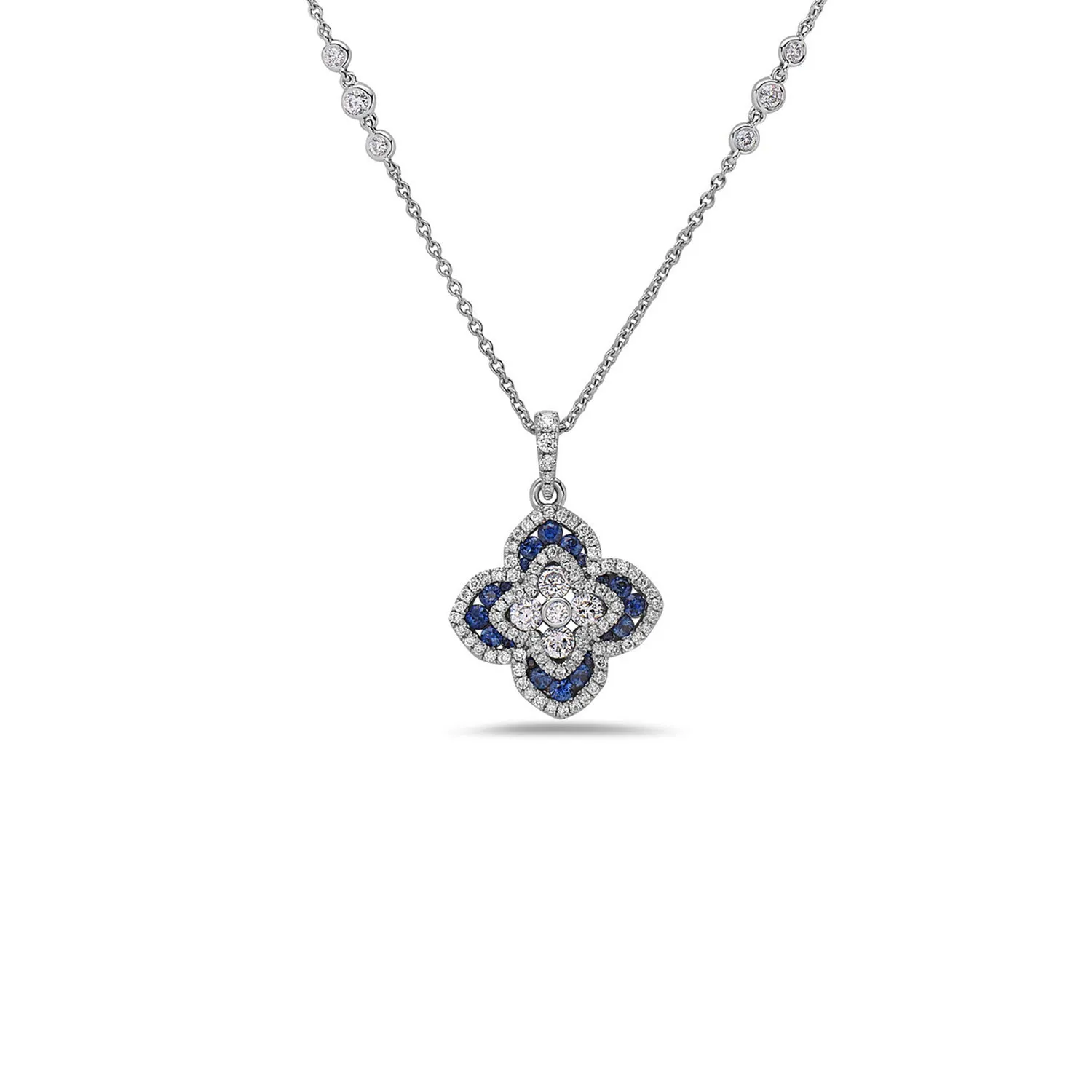 Quatrefoil Diamond Necklace