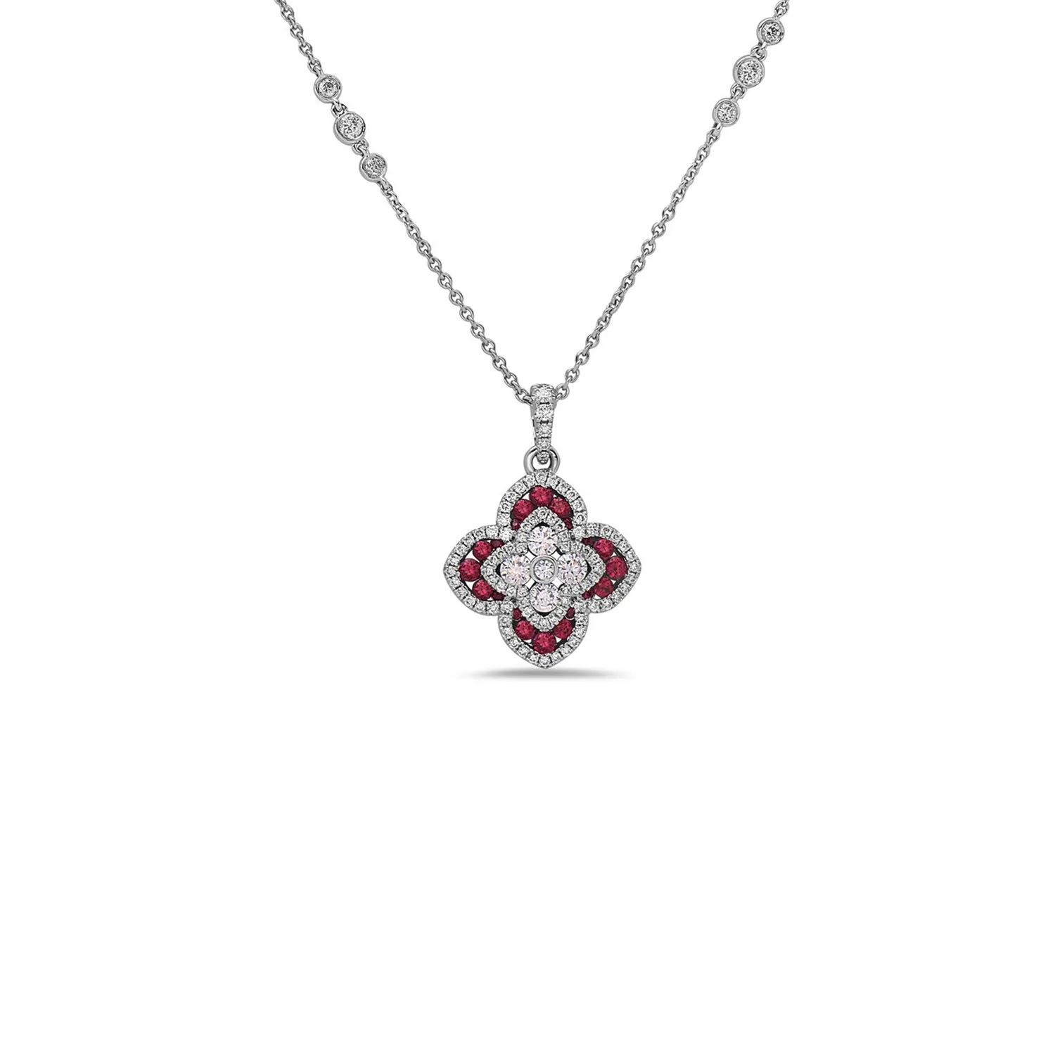 Quatrefoil Diamond Necklace