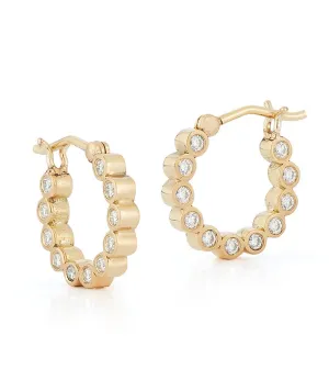 RENNA Bubble Small Double-Sided Diamond Hoops