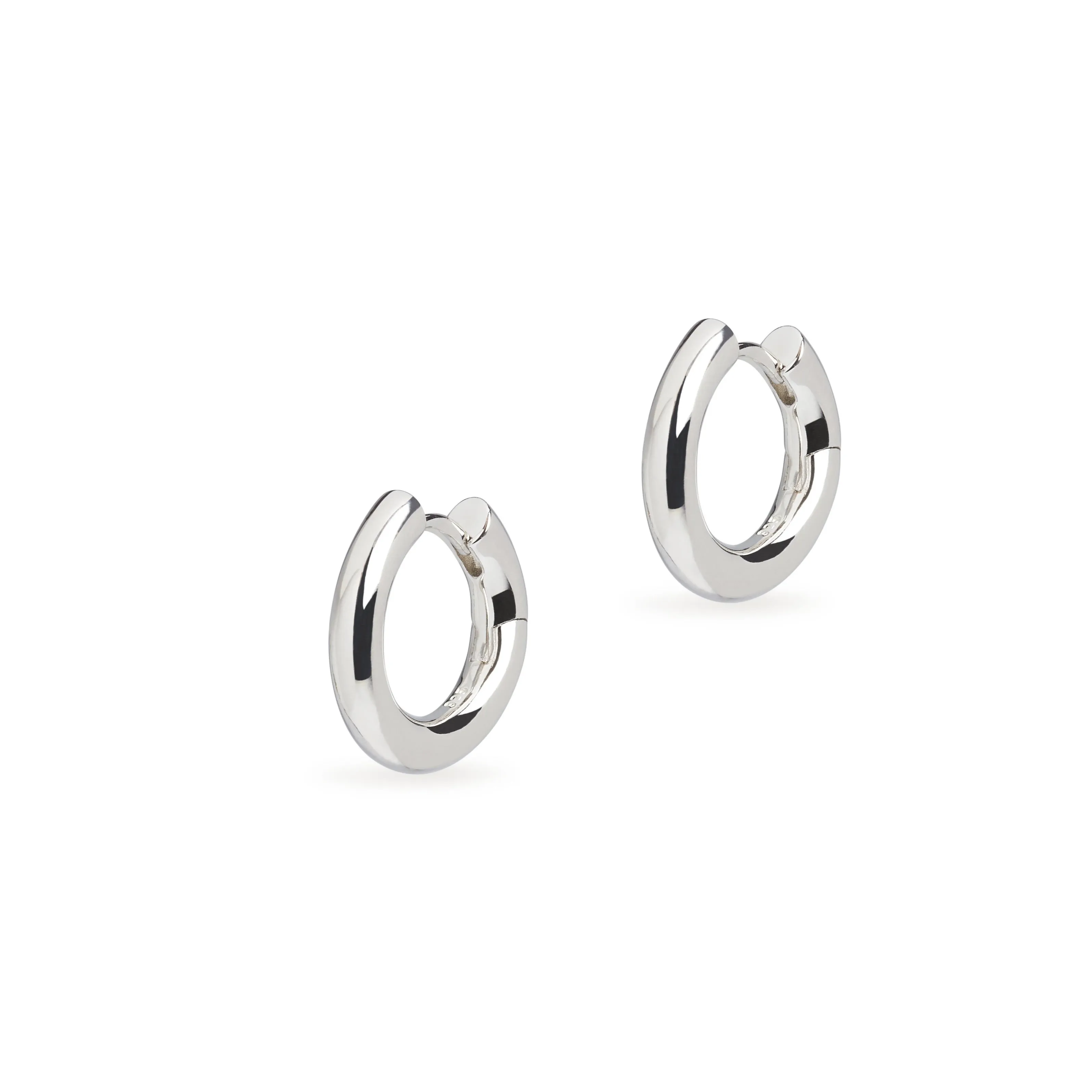 Small Chunky Hoop Earrings